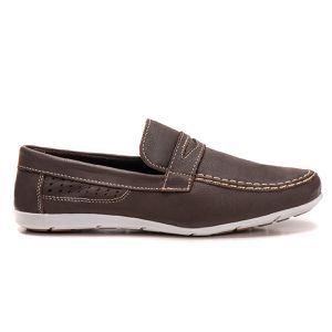 Mocassim Masculino De Couro Marrom Leve Confortável Caribe