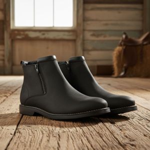 Bota Chelsea Masculina Bico Redondo Preto Confortável