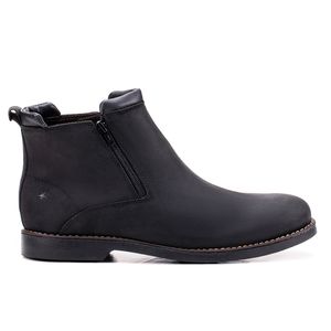 Bota Chelsea Masculina Bico Redondo Preto Confortável