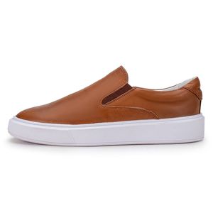 Mocassim Compass 305 De Couro Terracota Confortável Casual 