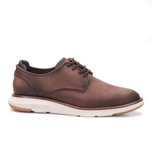 Sapato Casual Masculino De Couro Marrom Copenhagen