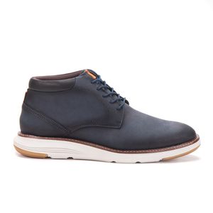 Sapato Casual Masculino De Couro Marinho Copenhagen