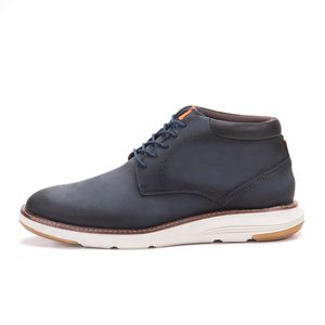 Sapato Casual Masculino De Couro Marinho Copenhagen