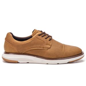 Sapato Casual De Couro Masculino Bege Copenhagen
