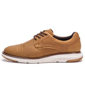 Sapato Casual De Couro Masculino Bege Copenhagen