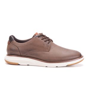 Sapato Casual De Couro Masculino Com Cadarço Marrom Copenhagen
