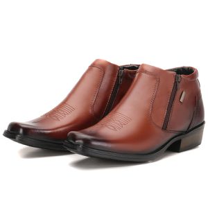 Bota Masculina Em Couro Kéffor Cor Mogno Linha Arizona Country