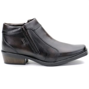Bota Masculina Social Country Em Couro Café Kéffor Arizona Country