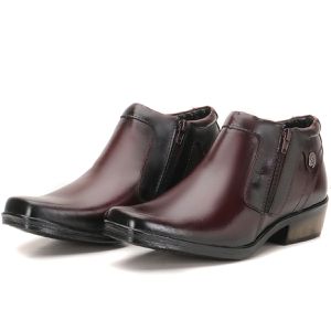 Bota Masculina Em Couro Country Salto 5cm Marrom Arizona Country