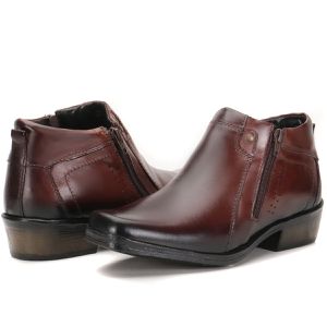 Bota Social Country Em Couro Cor Castanho Linha Arizona Country