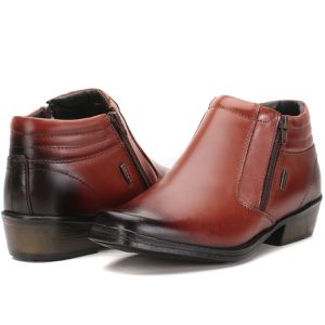 Bota Masculina Em Couro Country Mogno Arizona Country