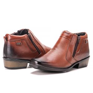 Bota Social Country De Couro Bico Quadrado Kéffor Arizona