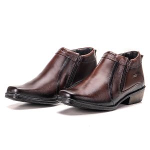 Bota De Couro Masculina Social Country Marrom Macia Arizona