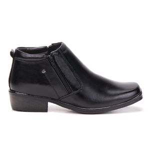 Bota Social Masculina Couro Legítimo Preto Arizona Country