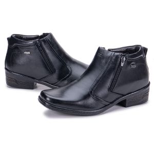 Bota Masculina Country De Couro Macia Preto Arizona Country