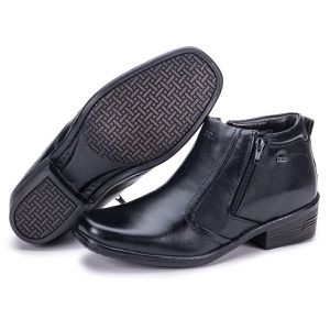 Bota Masculina Country De Couro Macia Preto Arizona Country