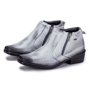 Bota Masculina Country De Couro Off White Arizona Country