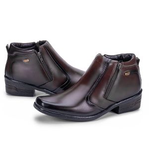 Bota Masculina Country De Couro Macia Café Arizona Country