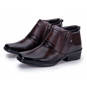 Bota Masculina Social Country de Couro Zíper Arizona Country Marrom