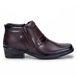 Bota Masculina Social Country de Couro Zíper Arizona Country Marrom