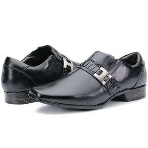 Sapato Social Masculino Em Couro Preto Kéffor Linha Istambull New