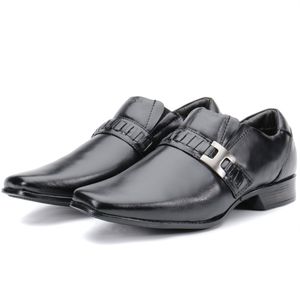 Sapato Social Masculino Em Couro Preto Kéffor Linha Istambull New