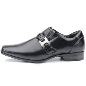 Sapato Social Masculino Em Couro Preto Kéffor Linha Istambull New