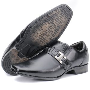 Sapato Social Masculino Em Couro Preto Kéffor Linha Istambull New