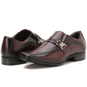 Sapato Social Masculino Em Couro Marrom Confortavel Istambull New