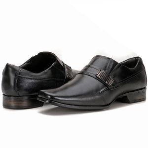  Sapato Social Masculino Em Couro Preto Istambull New