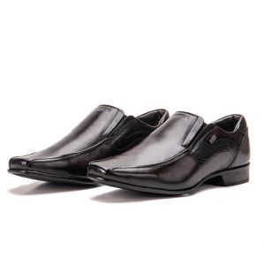 Sapato Social Masculino De Couro Café Confort Istambull
