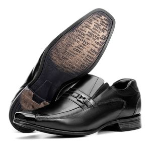 Sapato Social Couro Bico Fino Preto Istambull New