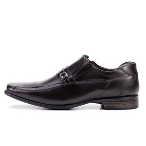 Sapato Social Couro Café Bico Fino Istambull New