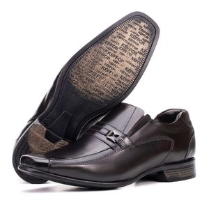 Sapato Social Couro Café Bico Fino Istambull New
