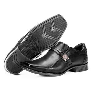 Sapato Social Masculino Couro Legítimo Preto Metropole New
