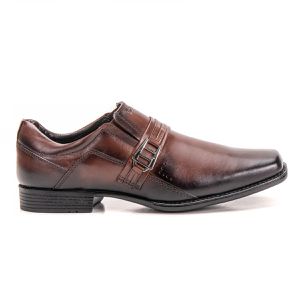 Sapato Masculino Social De Couro Castanho Macio Metrópole New