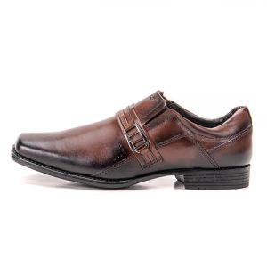 Sapato Masculino Social De Couro Castanho Macio Metrópole New