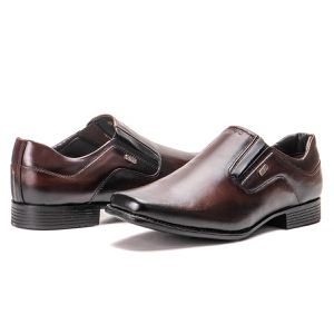 Sapato De Couro Executivo Masculino Café Macio Metropole New