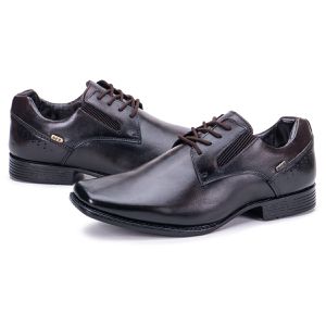 Sapato Masculino de Couro Calce Fácil Café Metrópole New