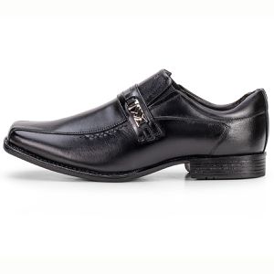 Sapato Social Masculino Em Couro Preto Macio Metrópole New