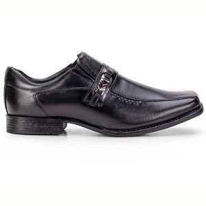 Sapato Social Masculino Em Couro Preto Macio Metrópole New