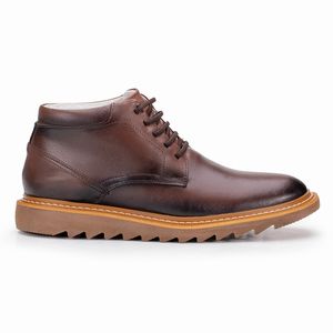 Sapato Casual Palermo de Couro Conhaque Cano Baixo Kéffor 