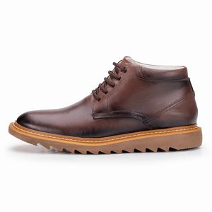 Sapato Casual Palermo de Couro Conhaque Cano Baixo Kéffor 