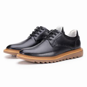 Sapato Casual Palermo de Couro Preto Sola Tratorada Kéffor