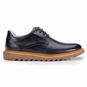 Sapato Casual Palermo de Couro Preto Sola Tratorada Kéffor