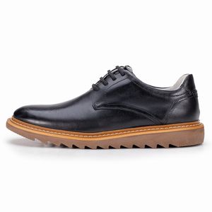 Sapato Casual Palermo de Couro Preto Sola Tratorada Kéffor