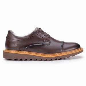 Sapato Casual Palermo de Couro Marrom Sola Tratorada Kéffor