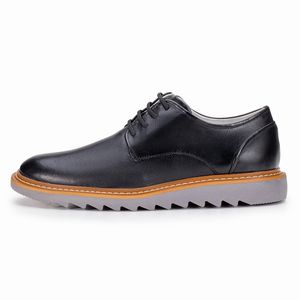 Sapato Casual Palermo de Couro Preto Sola Tratorada Cinza Kéffor