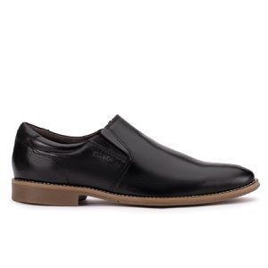 Sapato Derby Masculino Couro Preto Bico Redondo Paris