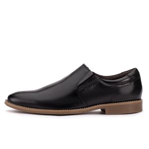 Sapato Derby Masculino Couro Preto Bico Redondo Paris